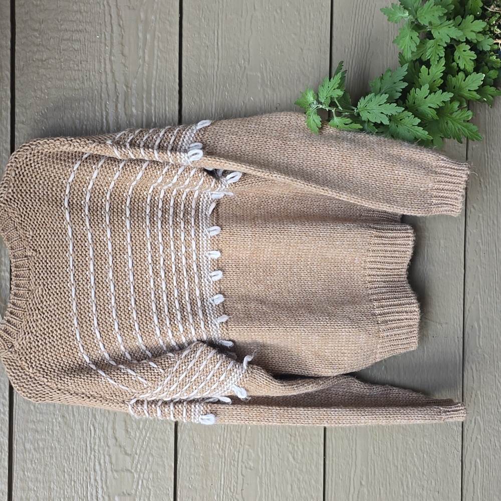 Anthropologie Elsamanda chunky Italian wool blend sweater L - Picture 7 of 7